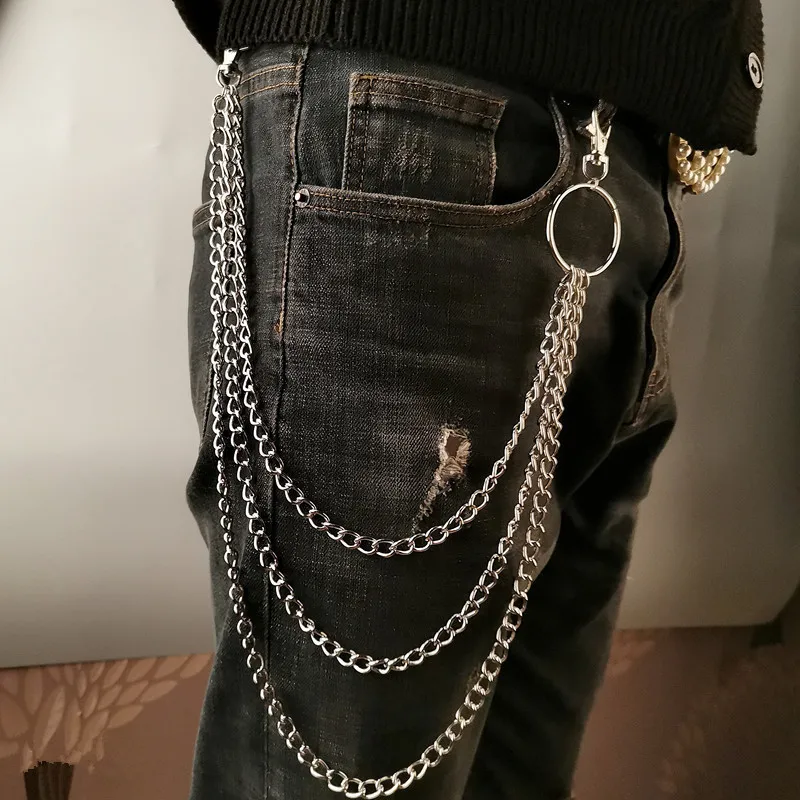 Vintage Fashion Words - Layer Metal Belt Chain Punk Hook