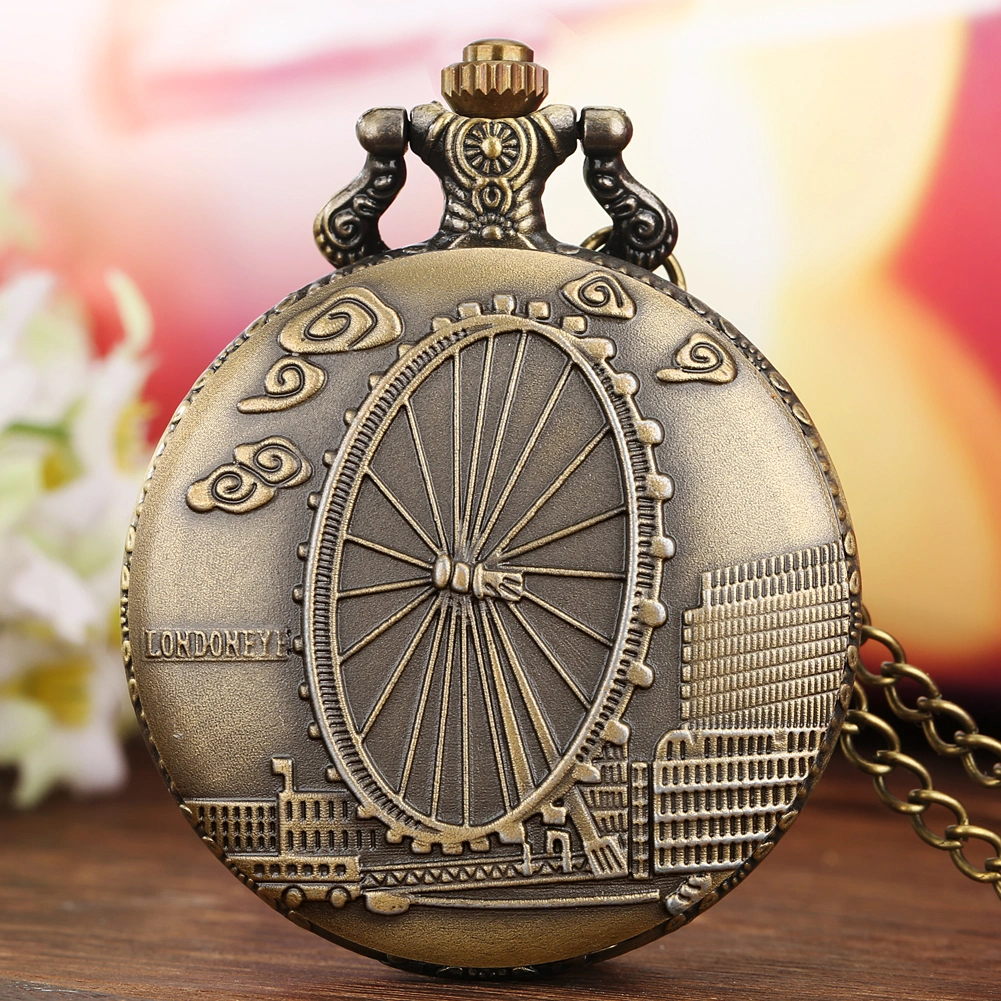 Vintage Fashion London - Vintage Bronze London Eye/Big Ben/Bridge Stone