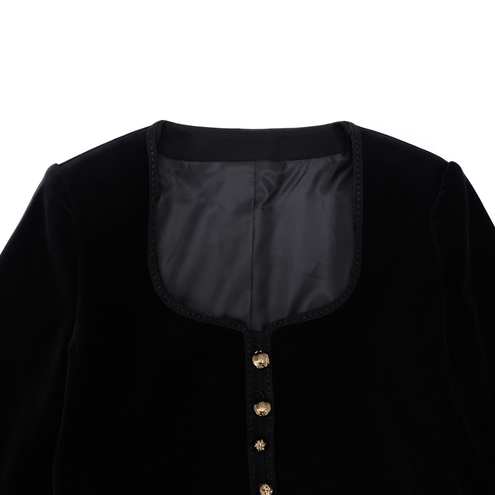 Women's Vintage Velvet Cropped - Velvet Blazer Vintage ulasan dan harga