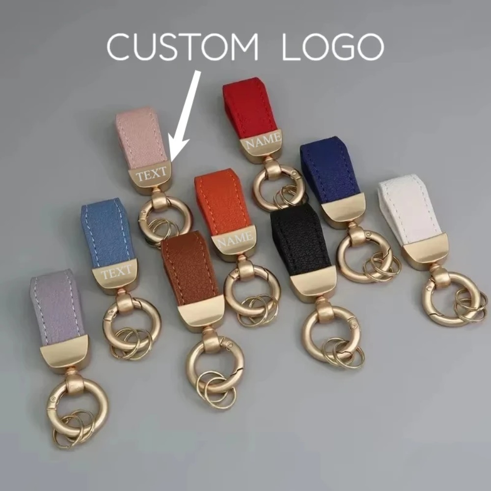 Short Leather Keychain for Men - Vintage Fashion Rings ulasan dan harga