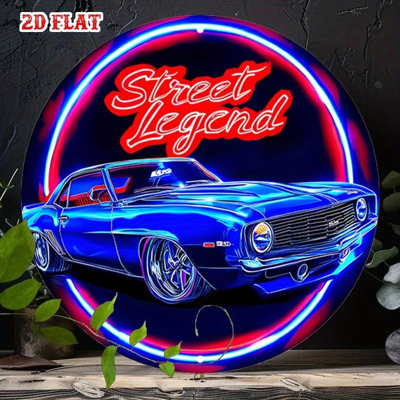 2D Flat,Exclusive Iron Sheet D - Vintage Fashion Wall Art ulasan dan harga