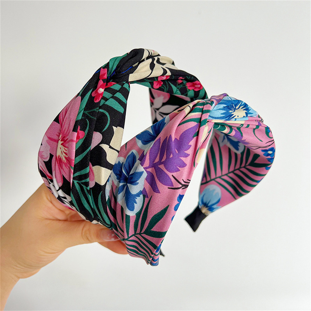 Bohemia Fabric Wide Headbands  - Vintage Fashion Boutique ulasan dan harga