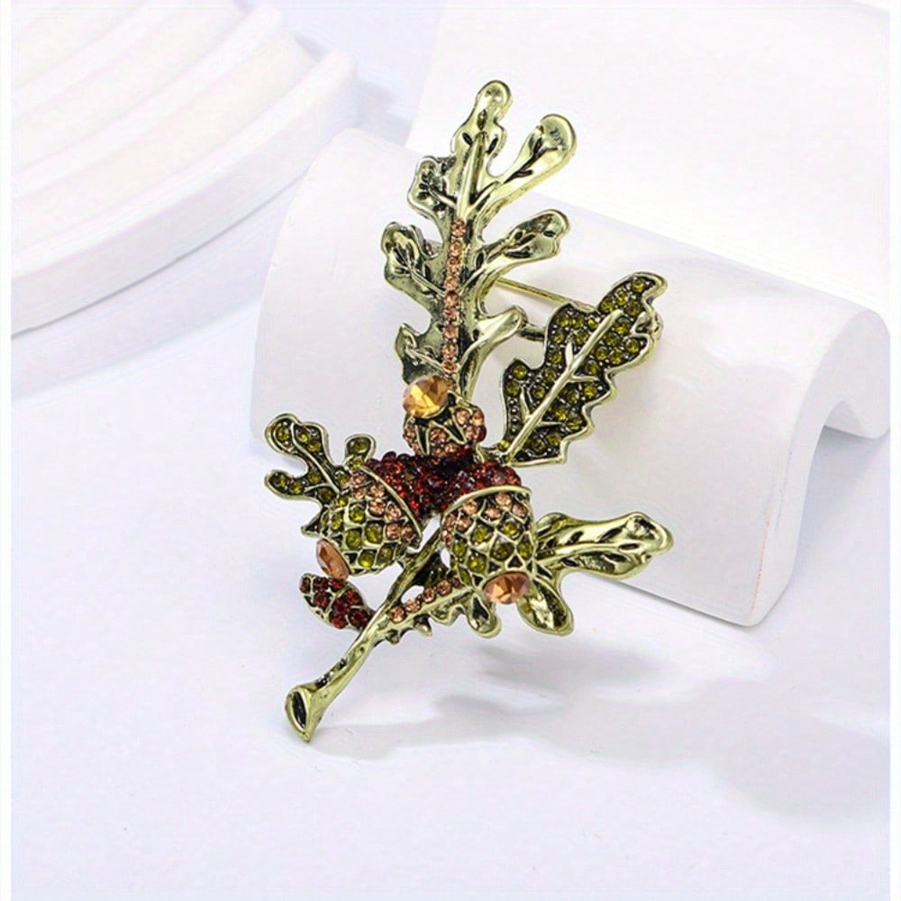 Vintage Gold-Tone Acorn & Oak  - Vintage Fashion Enthusiasts ulasan dan harga