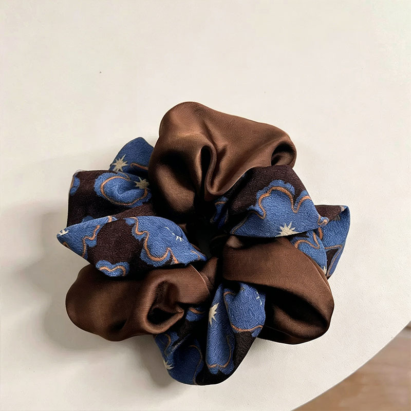 New Vintage Print Blue Brown S - Vintage Fashion Rings ulasan dan harga
