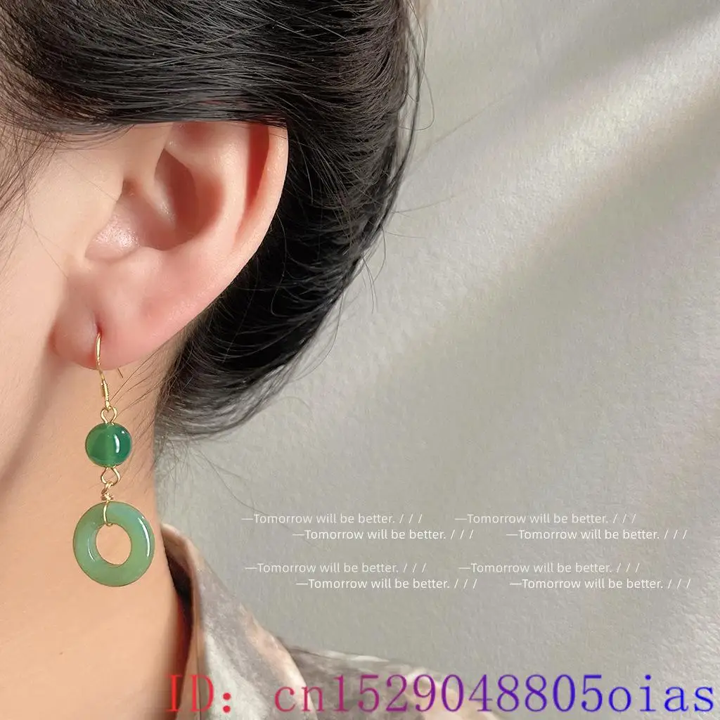 Green Real Jade Ring Earrings  - Vintage Fashion Rings ulasan dan harga