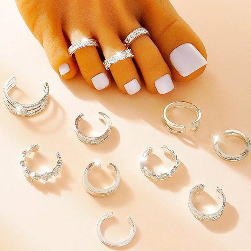 12PCS Vintage Silver Joint Rin - Vintage Fashion Rings ulasan dan harga