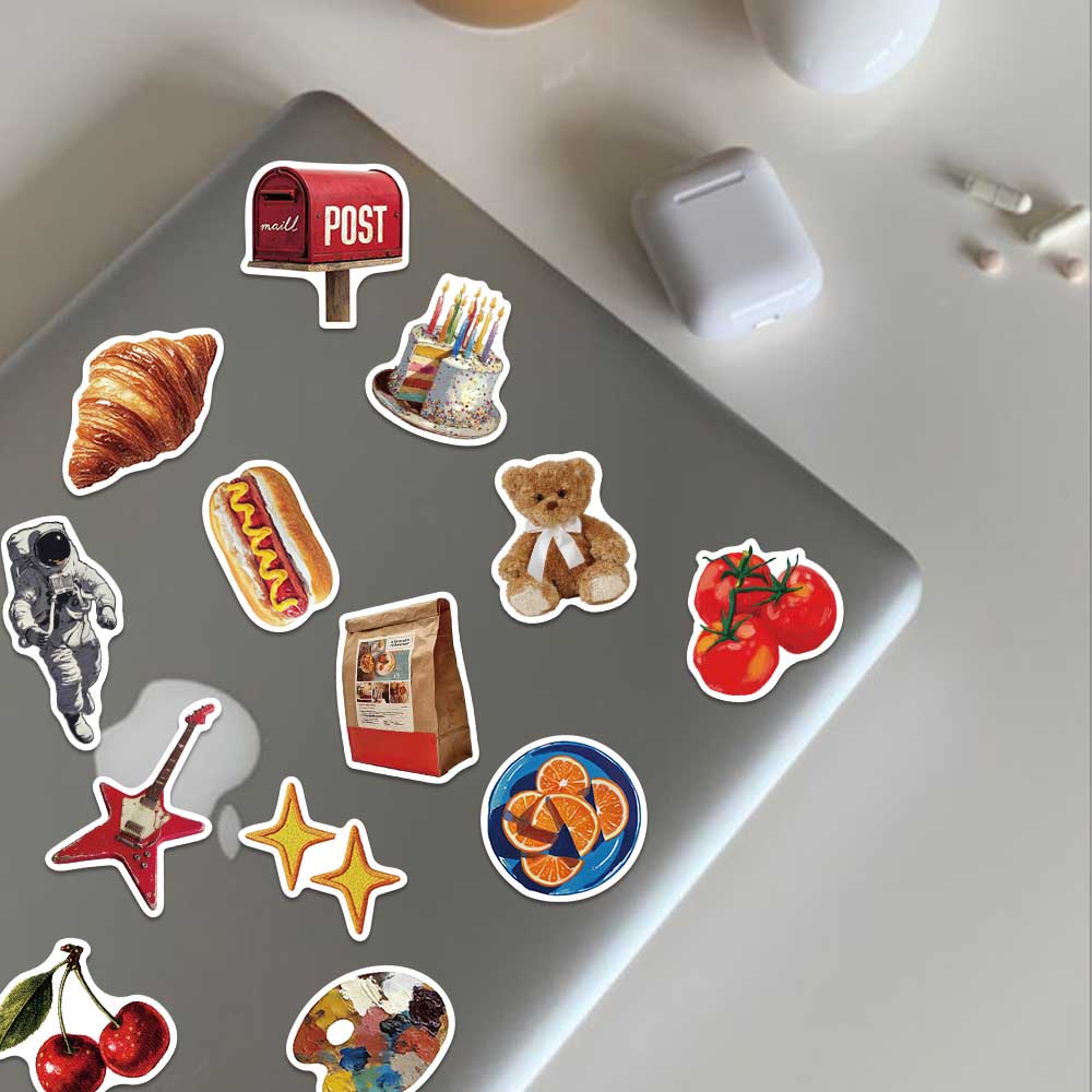50pcs Vintage Y2K Sticker Fash - Vintage Fashion Boutique ulasan dan harga