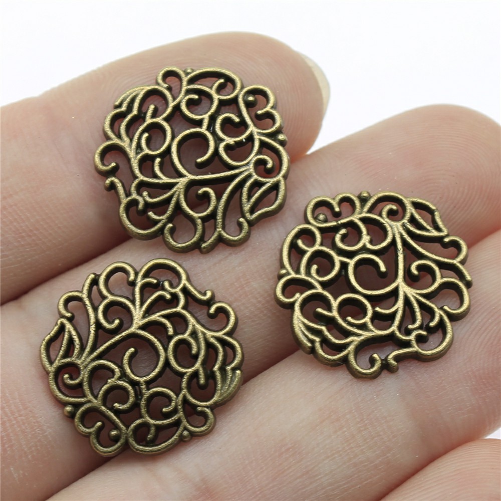 10pcs 18x18mm 2 Colors Antique - Vintage Fashion Words ulasan dan harga