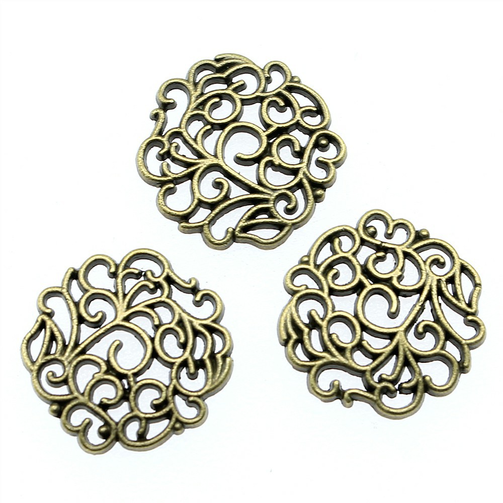 10pcs 18x18mm 2 Colors Antique - Vintage Fashion Words ulasan dan harga