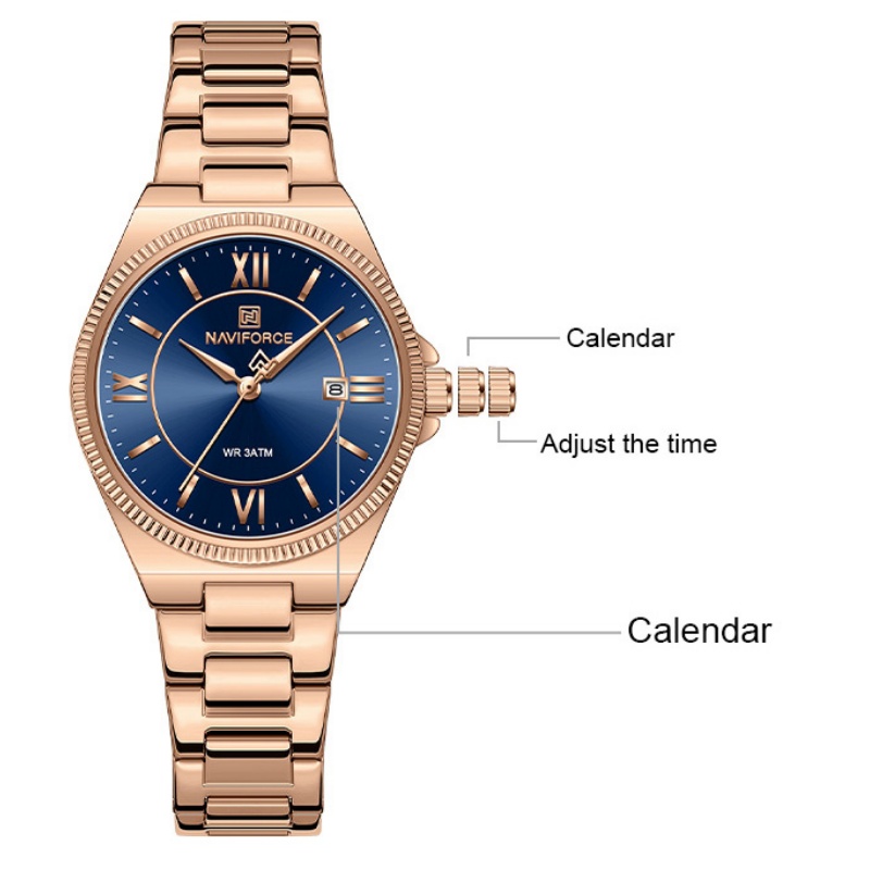 NF5073 NAVIFORCE Woman Vintage - Vintage Fashion Week ulasan dan harga