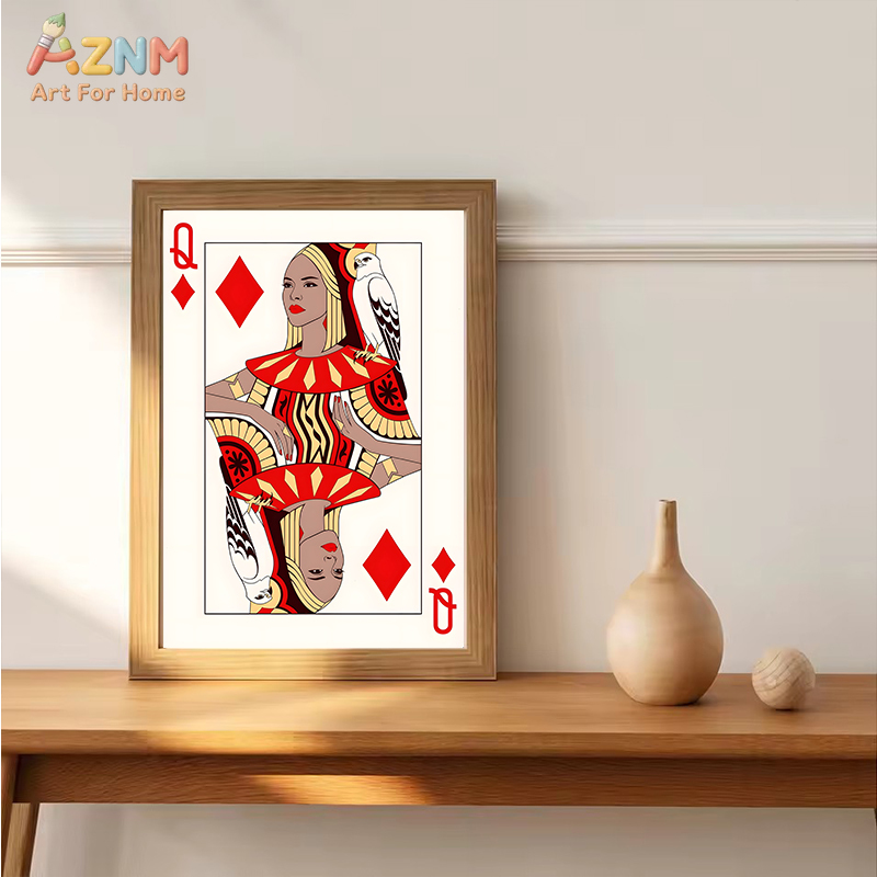 AZNM Romantic King Queen Jack  - Vintage Fashion Wall Art ulasan dan harga