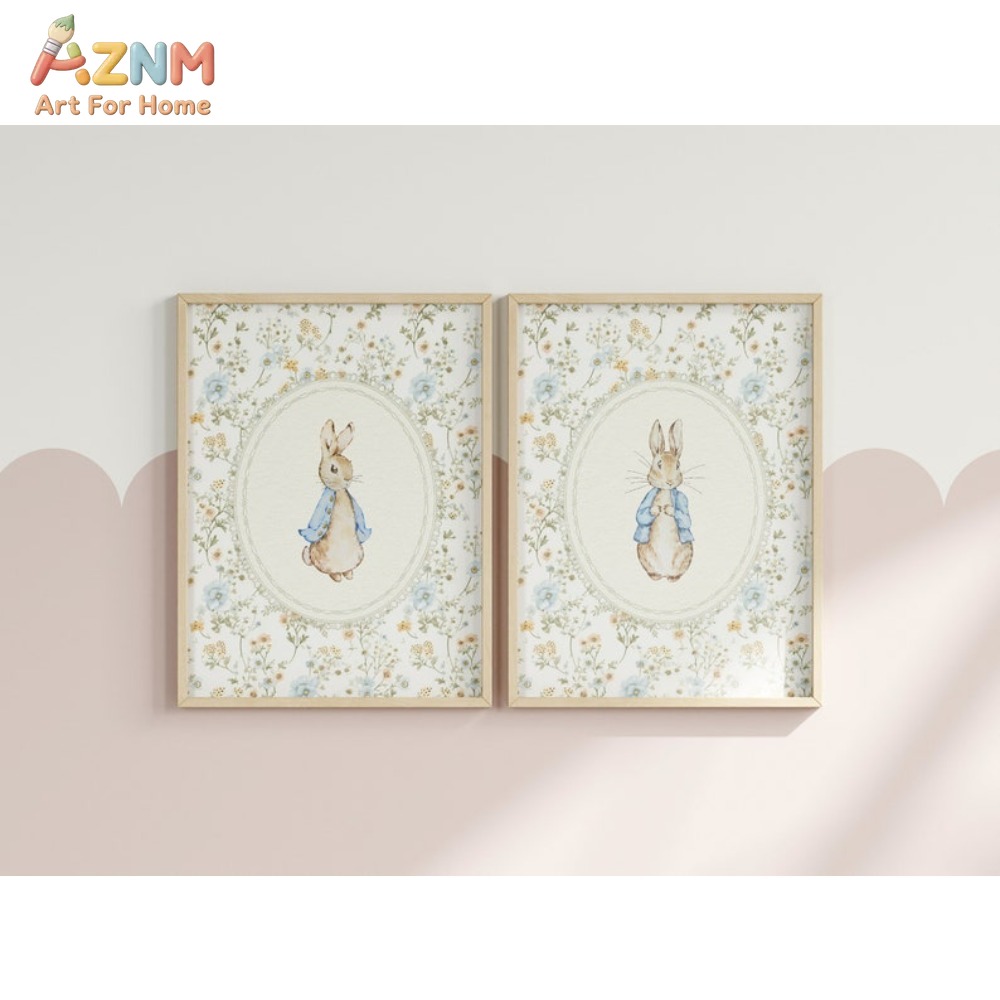 AZNM Vintage Peter Rabbit Canv - Vintage Fashion Wall Art ulasan dan harga