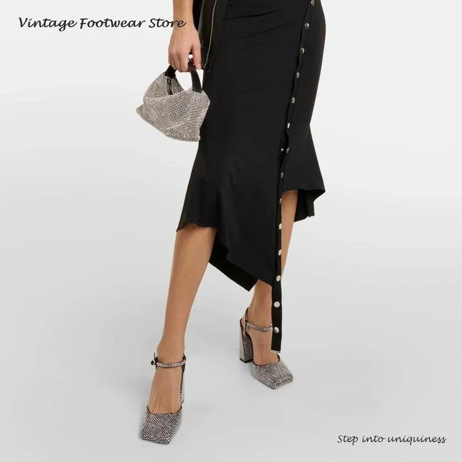Vintage Crystal Embellished Pu - Vintage And Modern Fashion ulasan dan harga