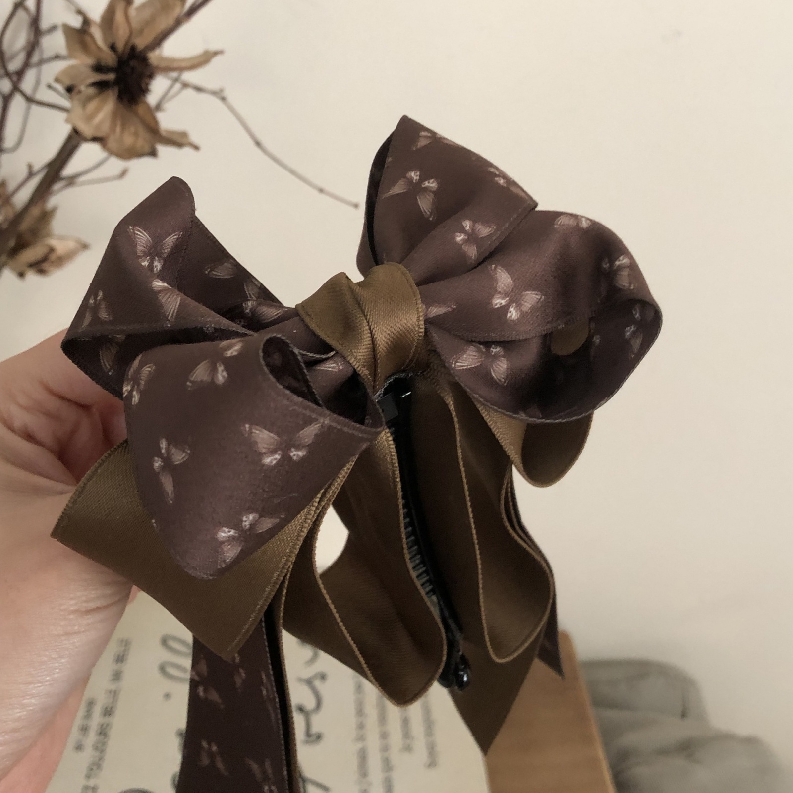 1 Pc Fabric Large Bow Hair Cli - Vintage Fashion Boutique ulasan dan harga