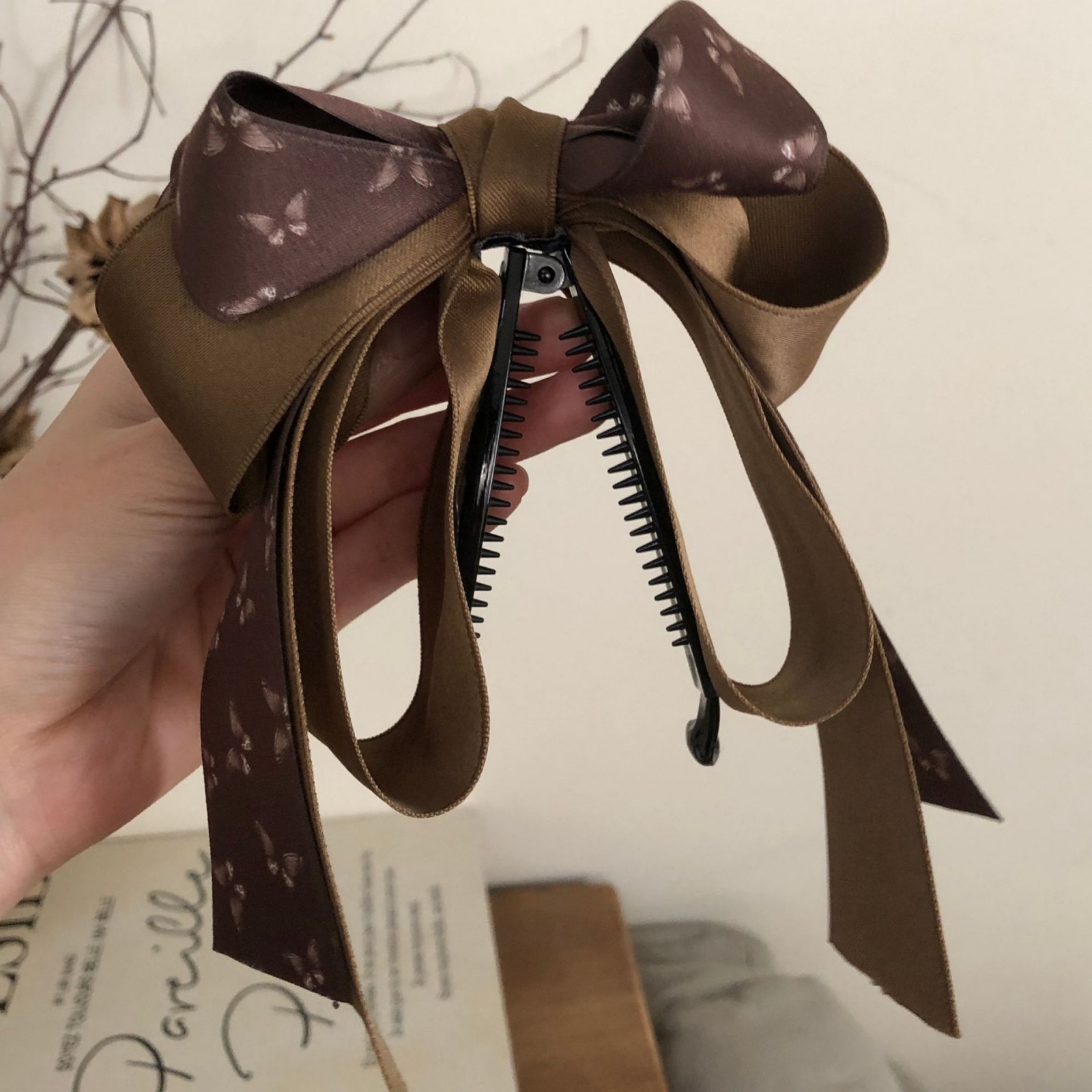 1 Pc Fabric Large Bow Hair Cli - Vintage Fashion Boutique ulasan dan harga