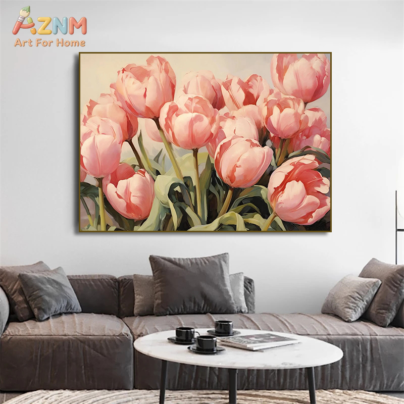 AZNM Vintage Flower Vase Canva - Vintage Fashion Wall Art ulasan dan harga